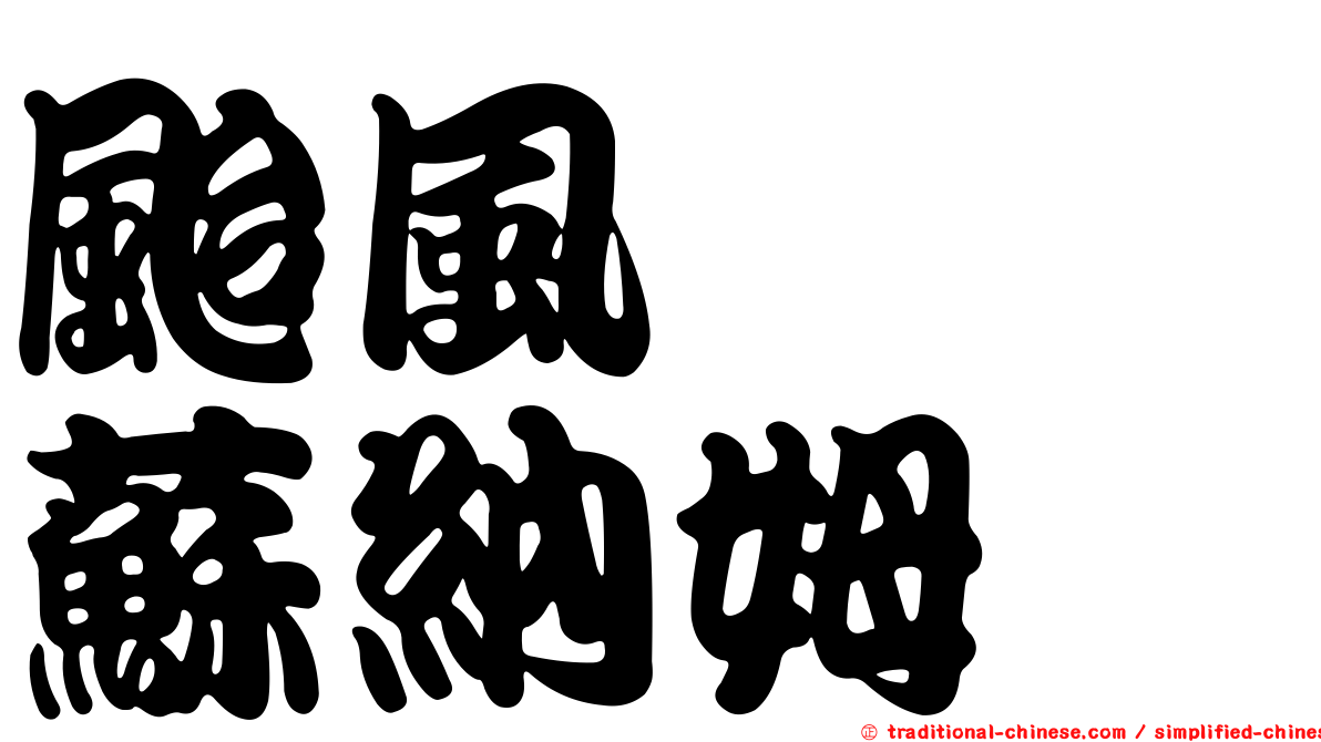 颱風　　蘇納姆